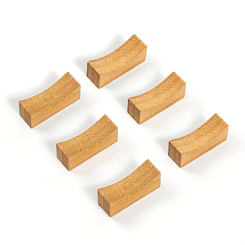 5pcs Wooden Chopsticks Holder Stand Japanese Vintage Chopstick Rest