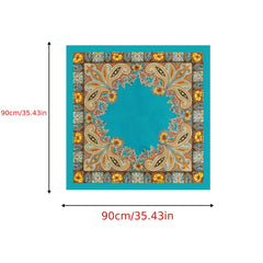 Vintage Printing Silk Scarf Neck Shawl Hair Wrap