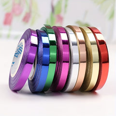 10m Glossy Laser Ribbon Curly Ribbon Metal Balloon Wire Roll