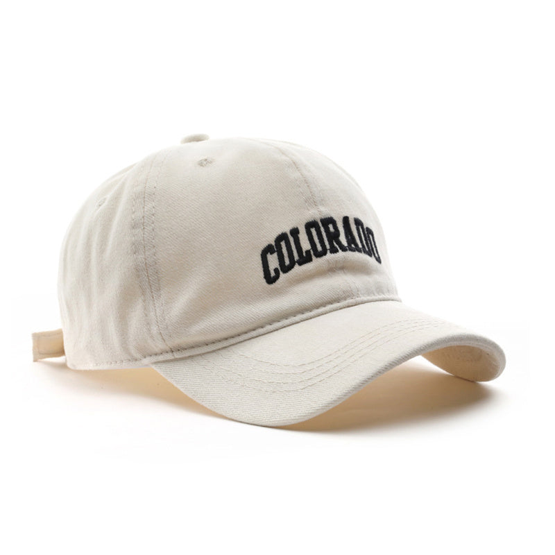 Men's Retro Alphabet Embroidered Cap Sunshade Baseball Cap