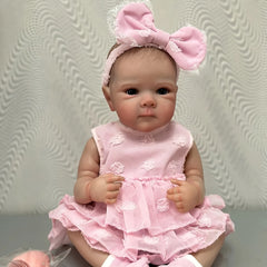 Bettie Full Body Vinyl Girl Doll Painted Hair Realistic Reborn Doll