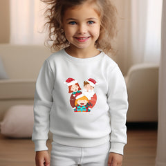 Adorable Christmas Family Crew Neck Sweatshirt Kids Clothes Gift
