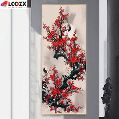 Plum Blossom 5D Diamond Painting Kit Full Round Diamonds