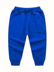 3pcs Boys Casual Active Sweatpants Breathable Jogger Sports Pants Kids Clothing