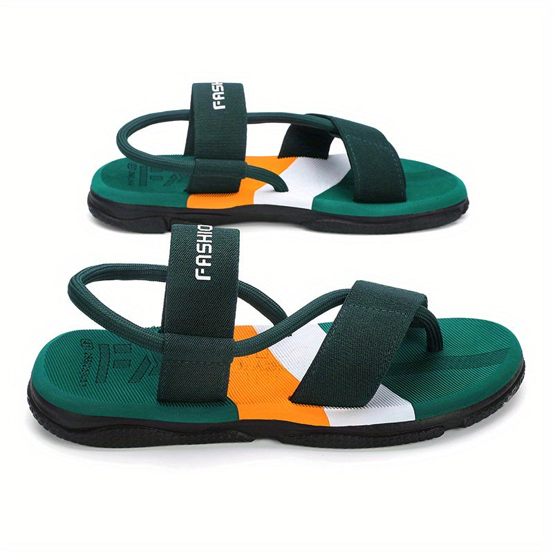 Open Toe Elastic Beach Slippers Water Slippers Flip Flop For Summer