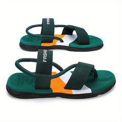 Open Toe Elastic Beach Slippers Water Slippers Flip Flop For Summer
