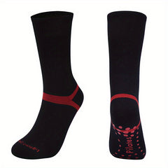 Women's Non Slip Long Tube Yoga Socks Breathable Dance Training Sport Socks