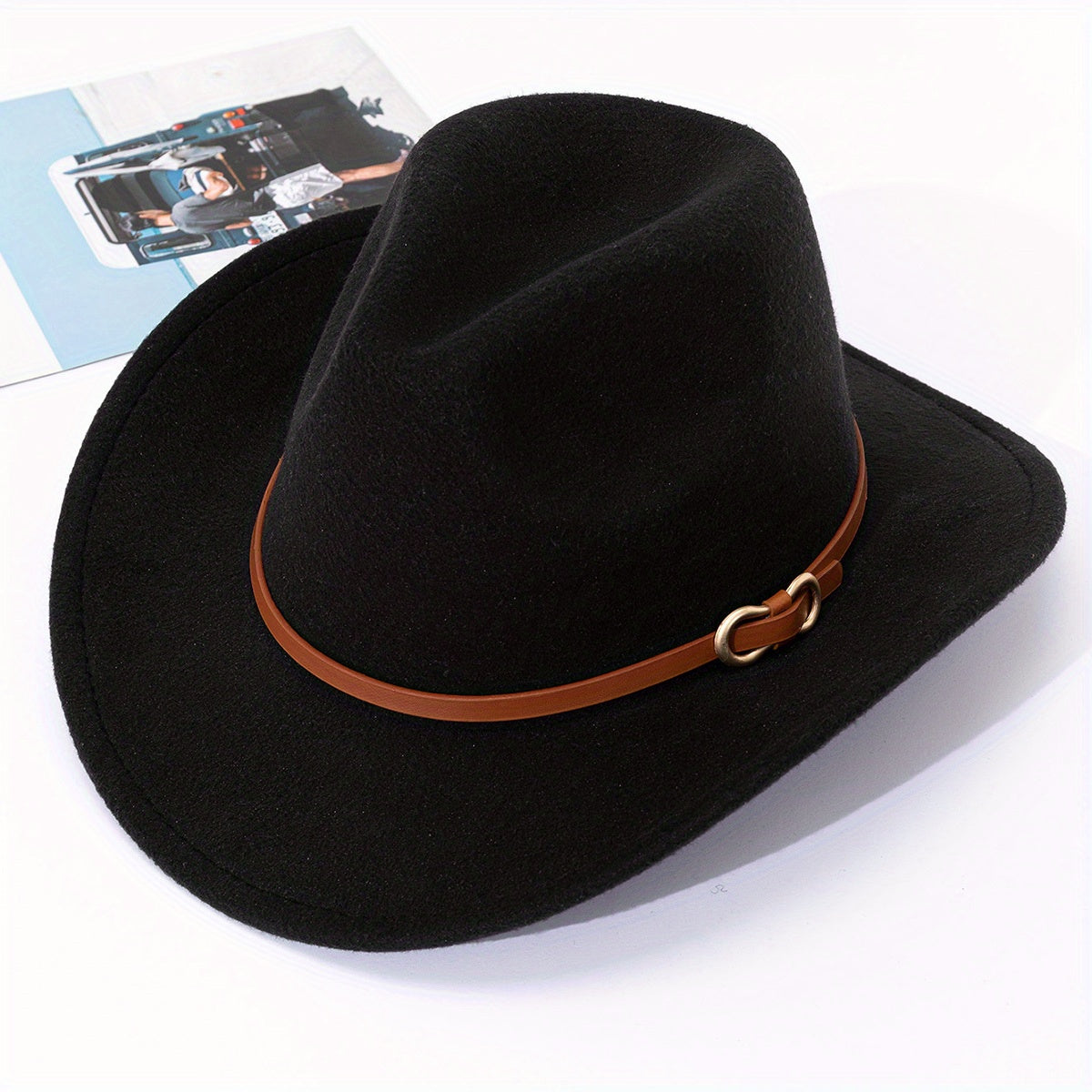 Warped Woolen Top Hat Men Women Autumn Winter Jazz Hat British Retro