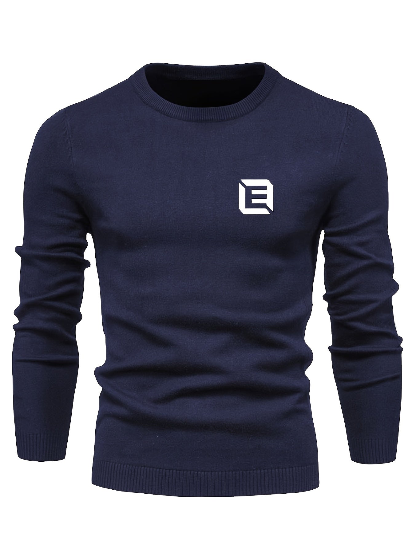 Men's Knitted Sweater Active Mid Stretch Slim Fit Warm Pullover