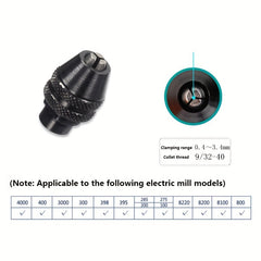 Keyless Chuck Replacement for Rotary Tools 4486 3000 4000