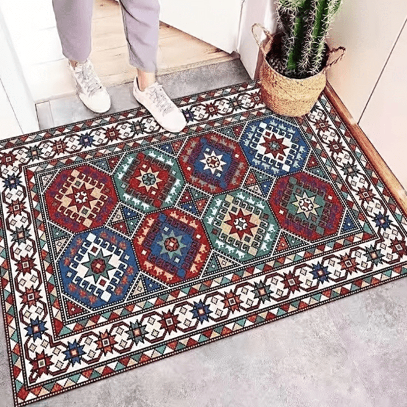 Home Entry Mat Lightweight Polyester Fabric 15.7x23.6inch, 8 Patterns