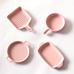 Kitchen Toys Dollhouse Steak Plate Doll House Accessories