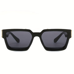 Men's Retro Square Frame Sunglasses For Street Photography