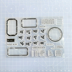 1pc Date Silicone Transparent Stamp Cartoon Stationery Seal