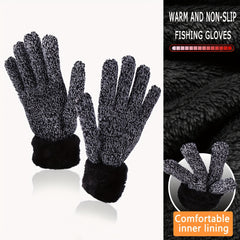 Winter Gloves Men Women Elastic Fishing Warm Texting Soft Lining