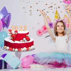 108pcs Cupcake Topper DIY Cake Insert Topper Foam Cake Ball Baking Decoration