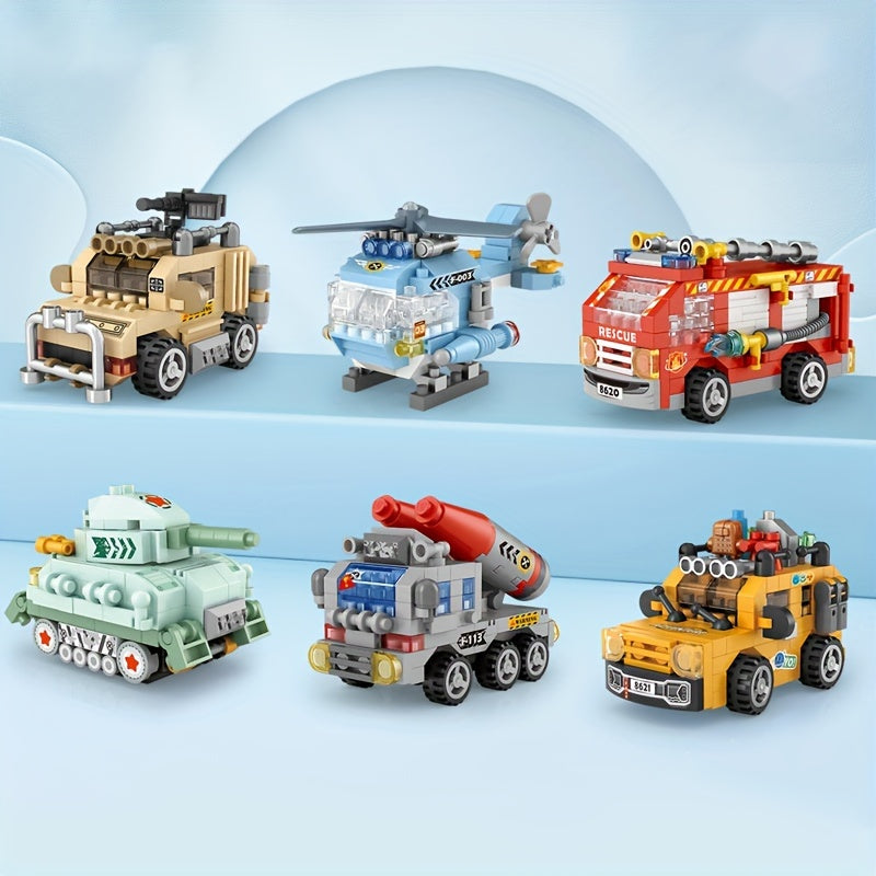 Car Building Blocks Small Particle Toy Models Mini Ornaments Holiday