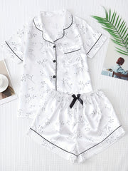 Floral Print Pajama Set Women's Sleepwear