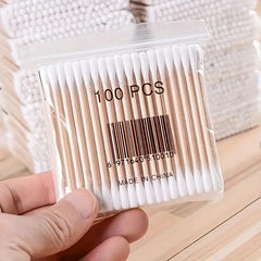 1000pcs Cotton Swabs Double Round Head for Ear and Nose Cleaning