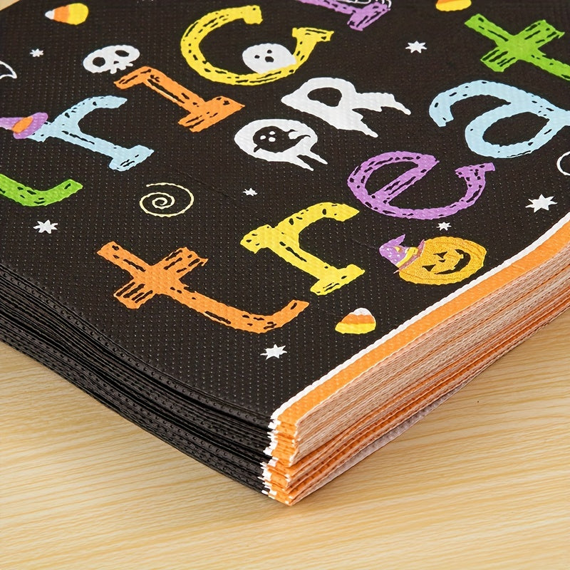 20pcs Halloween Party Decorative Napkins for Festive Celebrations