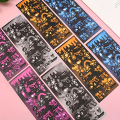 5pcs Pistol Stickers Military Style Landmine Set