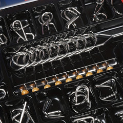 9-Piece Luban & Kongming Lock Set - Unlock 30pcs - Ring Unlocking - Halloween