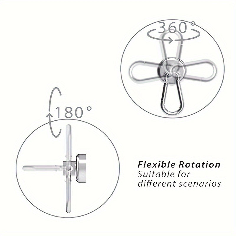 4pcs Magnetic Hook 160LBS Heavy Duty Neodymium Magnet Hook