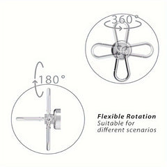 4pcs Magnetic Hook 160LBS Heavy Duty Neodymium Magnet Hook
