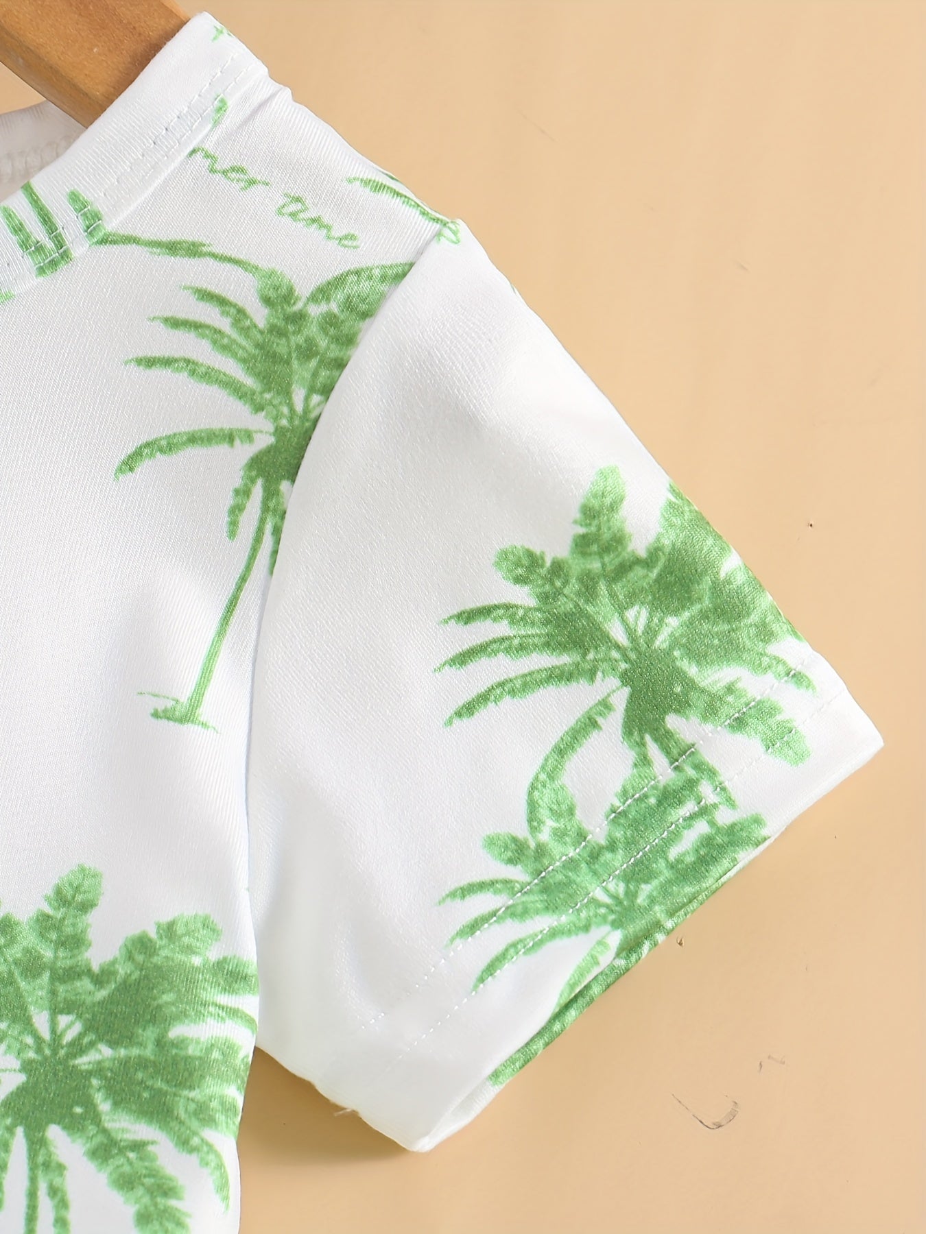 2pcs Baby Boys Coconut Trees Print T shirt & Shorts Baby Summer Clothes Sets