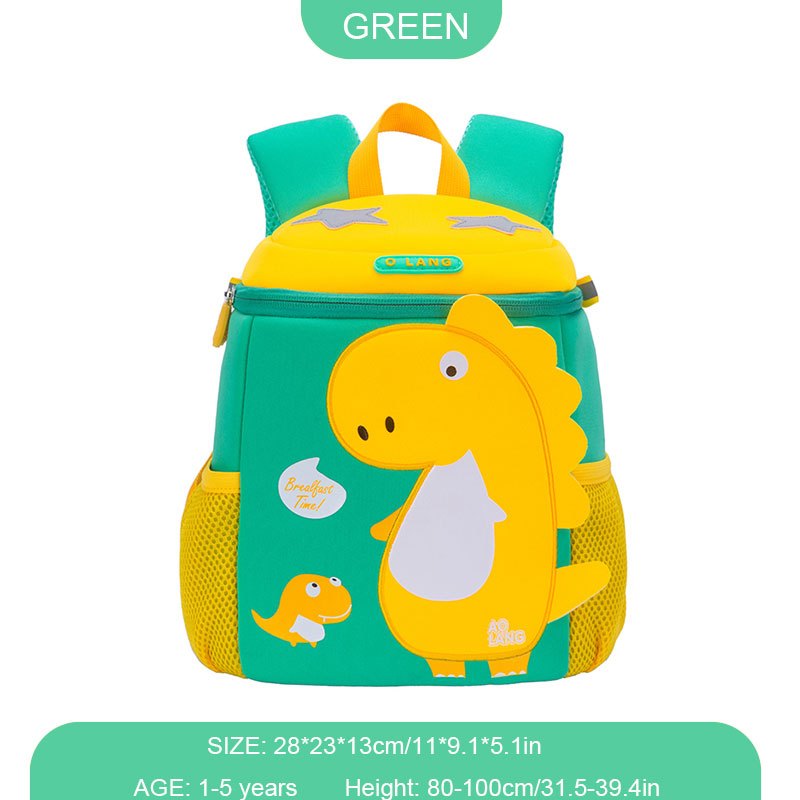 Dinosaur School Bag Cartoon Backpack Large Capacity Adjustable