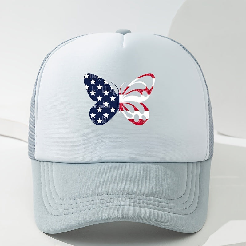 Cartoon Butterfly Pattern Baseball Cap Summer Sun Hat