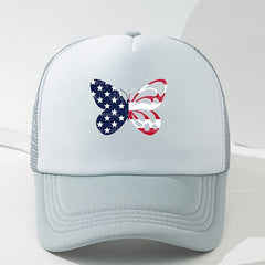Cartoon Butterfly Pattern Baseball Cap Summer Sun Hat