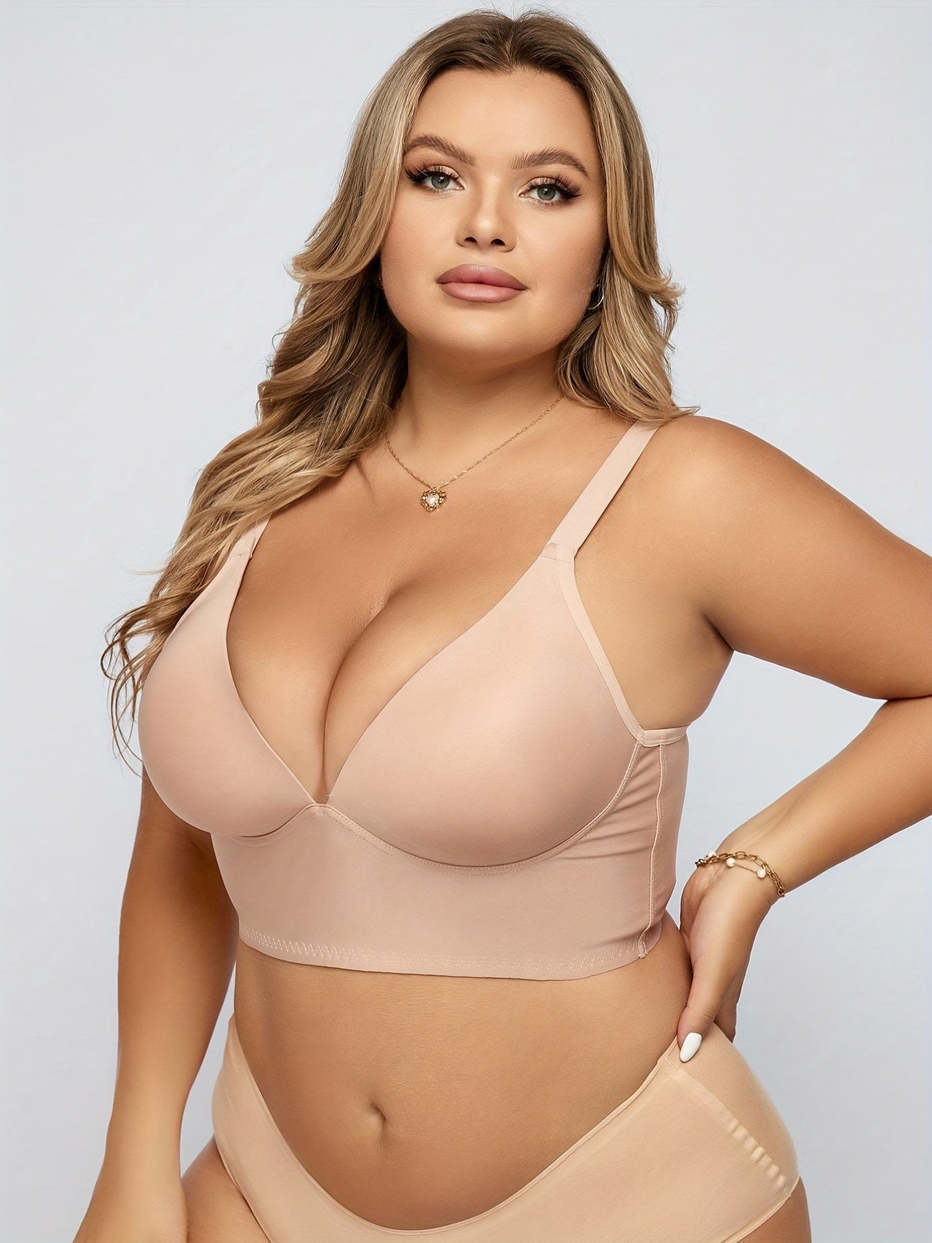 Sexy Deep V Neck Push Up Padded Bra