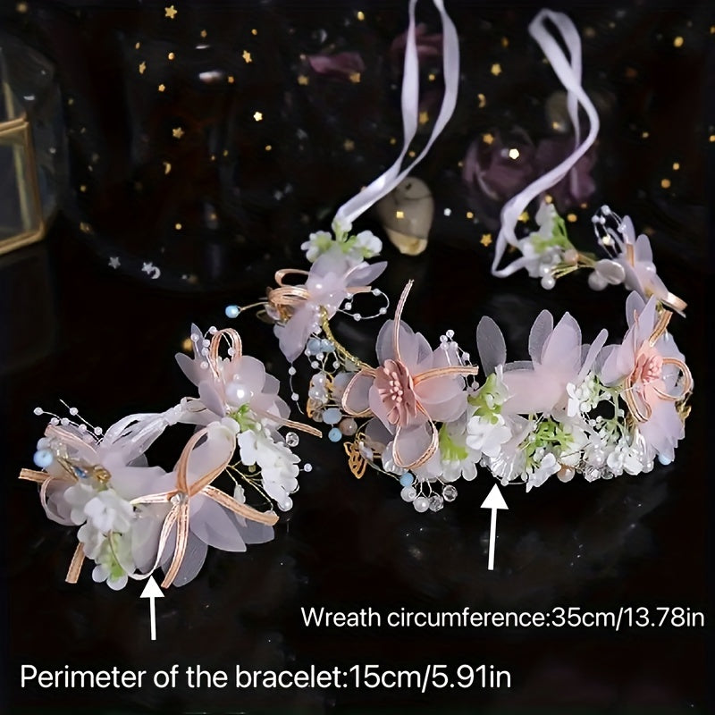 Flower Butterfly Headband Hair Accessories for Party Girls