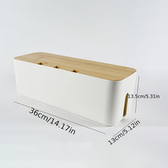 ABS Cable Management Box for Power Strips Extension Cords TV