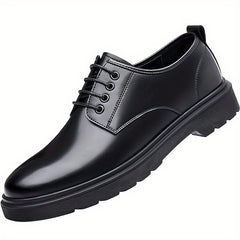Men's Low Heel Derby Shoes Lace up Front Dress Shoes For Men