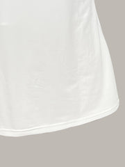 Keyhole Tank Top Sleeveless Crew Neck Ruched Top Women's Clothing