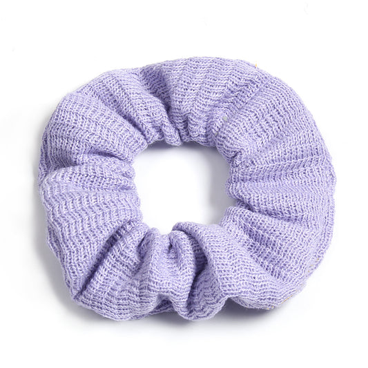 Solid Elastic Scrunchie For Women Girls Soft Scrunchies Fit Curly Fine Thick Thi