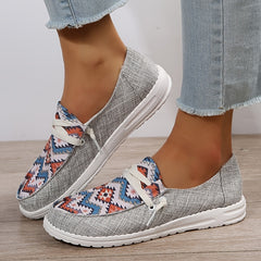 Women's Lace-up Loafers Lightweight Slip On Shoes