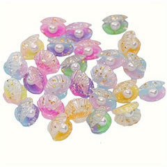Colorful Shell Mini Toy Small Ornament Resin Simulation Pearl