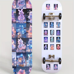 50pcs Purple Doll Graffiti Stickers Car Luggage Notebook Water Cup Decals