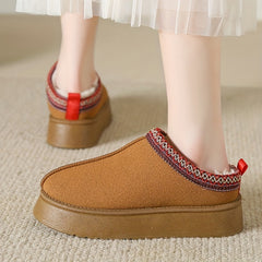 Women's Fuzzy Ankle Boots Platform Snow Boots