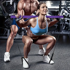 Purple Pilates Tension Band Fitness Exercise Body Shaping