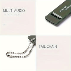 3 Frequency Outdoor Survival Whistle for Camping & Hiking, Loud & Durable