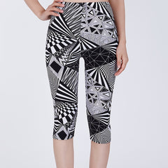 Women's Allover Print Skinny Capris Leggings