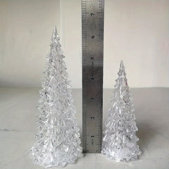 Acrylic Christmas Tree Night Light Glowing Crystal Tree