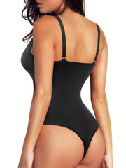V Neck Body Shaper Waist Trainer Tummy Control Compression Bodysuit