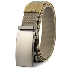 Men's Business Nylon Belt w/ Rectangle Buckle - Gift for Him