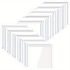 10pcs Transparent Adhesive Bags 9x9cm PVC Labels Business Cards Storage