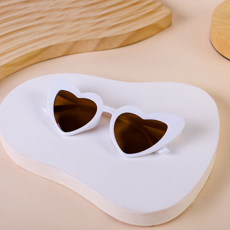 Y2K Heart Shaped Sunglasses UV Protection UV400 for Party